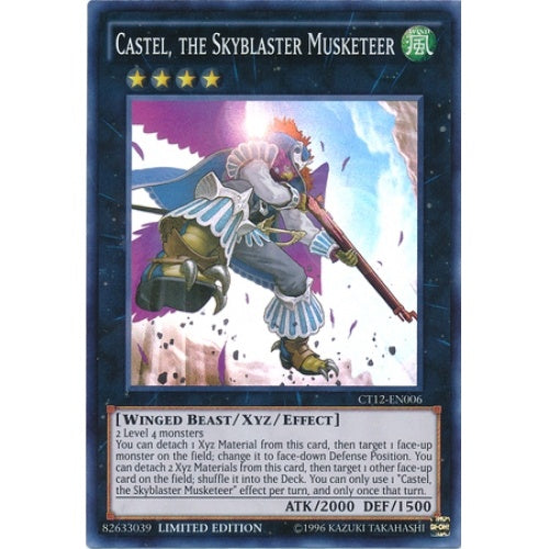 Castel, the Skyblaster Musketeer - CT12-EN006 - Super Rare - Limited Edition available at 401 Games Canada