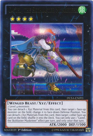 Castel, the Skyblaster Musketeer - DUSA-EN093 - Ultra Rare - 1st Edition available at 401 Games Canada