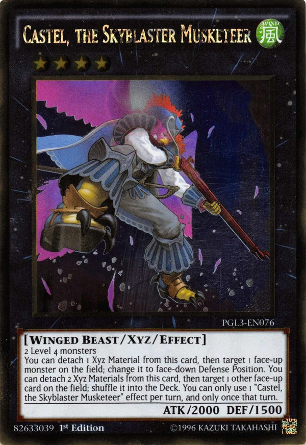 Castel, the Skyblaster Musketeer - PGL3-EN076 - Gold Rare - 1st Edition available at 401 Games Canada