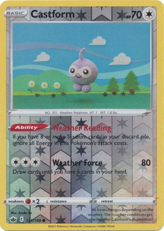 Castform - 121/198 - Common - Reverse Holo available at 401 Games Canada