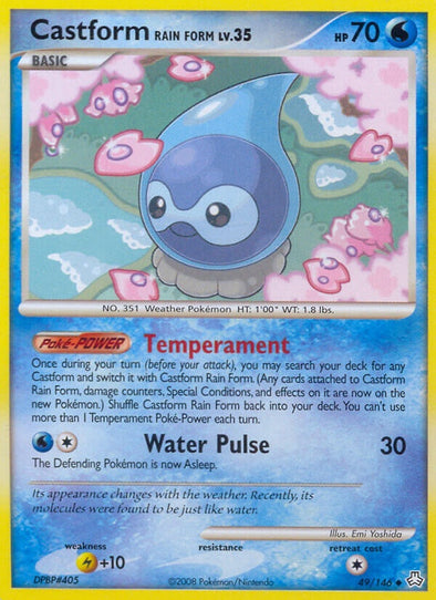 Castform Rain Form - 49/146 - Uncommon available at 401 Games Canada