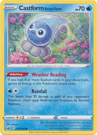 Castform Rainy Form - 033/198 - Common available at 401 Games Canada