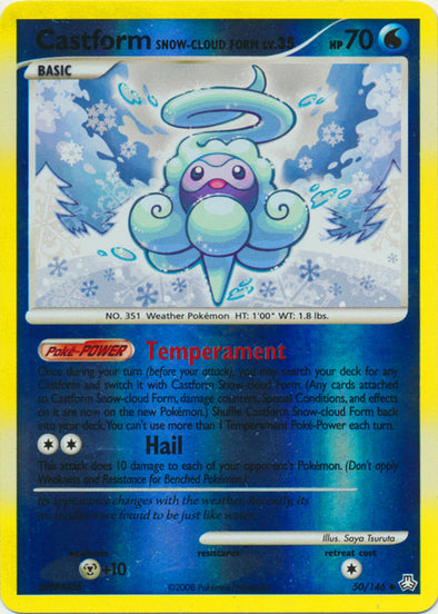 Castform Snow-Cloud Form - 50/146 - Uncommon - Reverse Holo available at 401 Games Canada