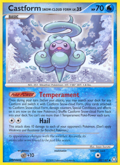 Castform Snow-Cloud Form - 50/146 - Uncommon available at 401 Games Canada