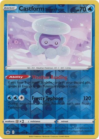 Castform Snowy Form - 034/198 - Common - Reverse Holo available at 401 Games Canada