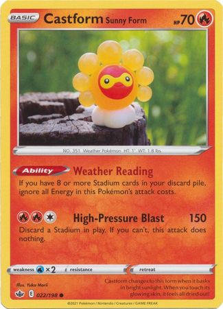 Castform Sunny Form - 022/198 - Common available at 401 Games Canada