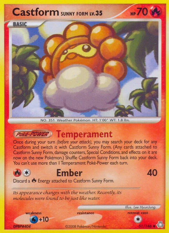 Castform Sunny Form - 51/146 - Uncommon available at 401 Games Canada