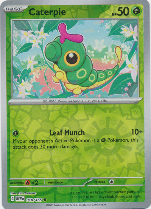 Caterpie - 010/165 - Common - Reverse Holo available at 401 Games Canada