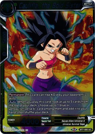 Caulifla, the Bold Sister - BT7-085 - Uncommon (FOIL) available at 401 Games Canada