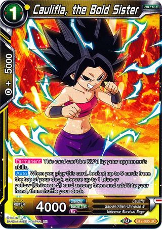 Caulifla, the Bold Sister - BT7-085 - Uncommon available at 401 Games Canada