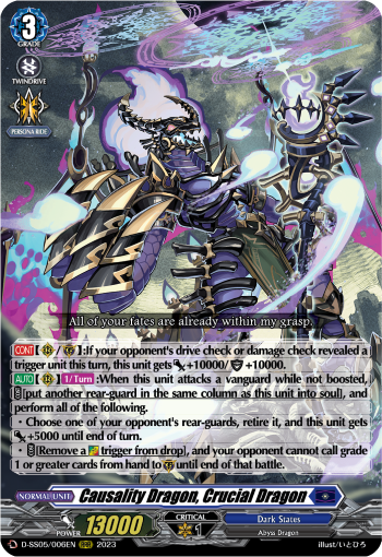 Causality Dragon, Crucial Dragon - D-SS05/006 - Triple Rare available at 401 Games Canada