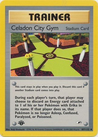 Celadon City Gym - 107/132 - Uncommon - 1st Edition available at 401 Games Canada