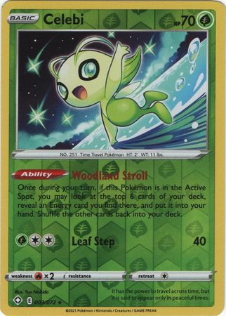 Celebi - 003/072 - Rare - Reverse Holo available at 401 Games Canada