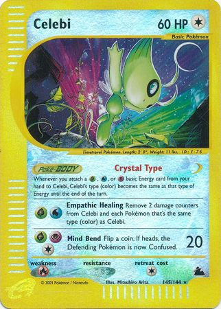 Celebi - 145/144 - Holo - Reverse Holo available at 401 Games Canada