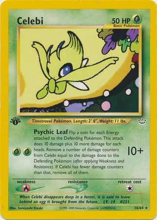 Celebi - 16/64 - Rare - 1st Edition available at 401 Games Canada