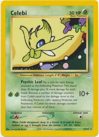 Celebi - 16/64 - Rare - Unlimited available at 401 Games Canada