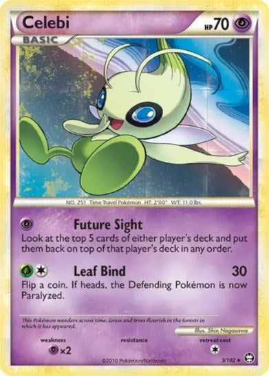 Celebi - 3/102 - Non-Holo Promo available at 401 Games Canada