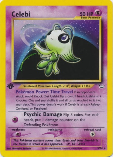 Celebi - 3/64 - Holo - 1st Edition available at 401 Games Canada