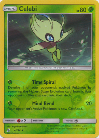 Celebi - 4/236 - Holo Rare - Reverse Holo available at 401 Games Canada