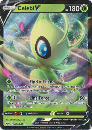 Celebi V - 001/202 - Ultra Rare available at 401 Games Canada