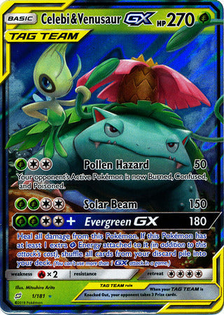 Celebi & Venusaur GX - 1/181 - Ultra Rare available at 401 Games Canada