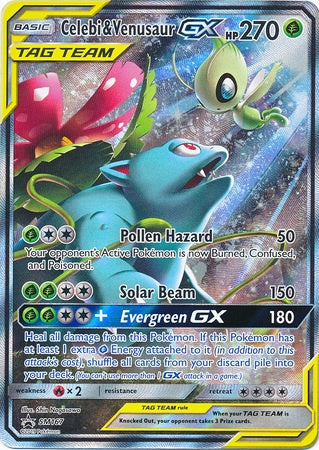 Celebi & Venusaur GX - SM167 - Alternate Full Art Promo available at 401 Games Canada