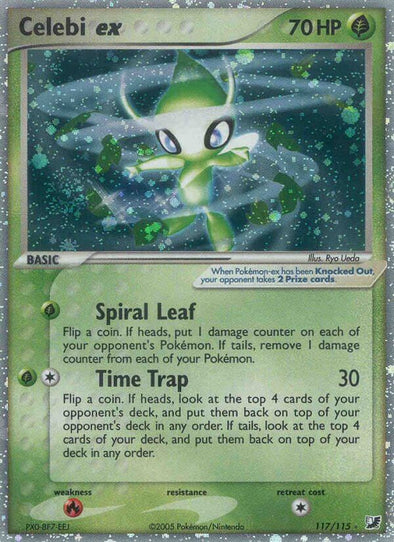 Celebi ex - 117/115 - Ultra Rare available at 401 Games Canada