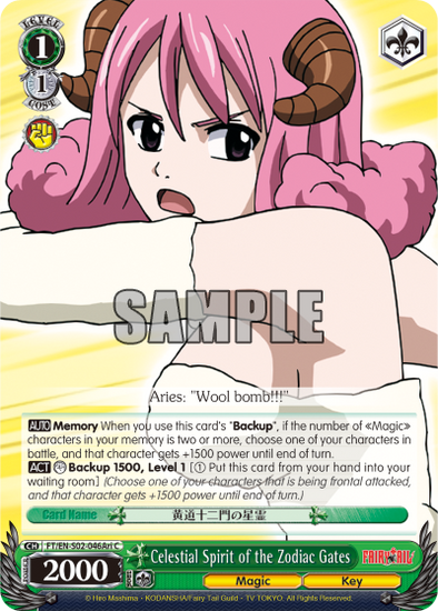 Celestial Spirit of the Zodiac Gates (Aries) - FT/EN-S02-046Ari - Common available at 401 Games Canada