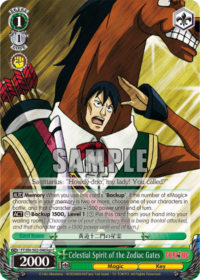 Celestial Spirit of the Zodiac Gates (Sagittarius) - FT/EN-S02-046Sgr - Common available at 401 Games Canada