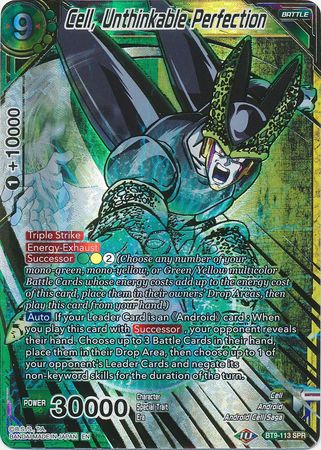 Cell, Unthinkable Perfection - BT9-113 - Special Rare (SPR) available at 401 Games Canada