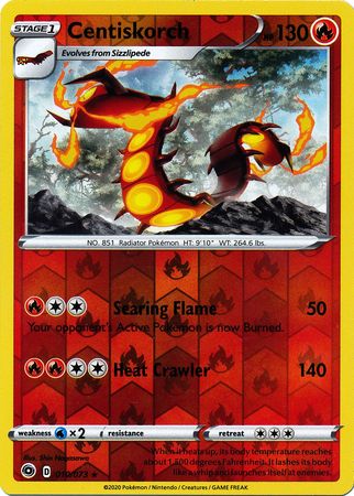 Centiskorch - 010/073 - Holo Rare - Reverse Holo available at 401 Games Canada