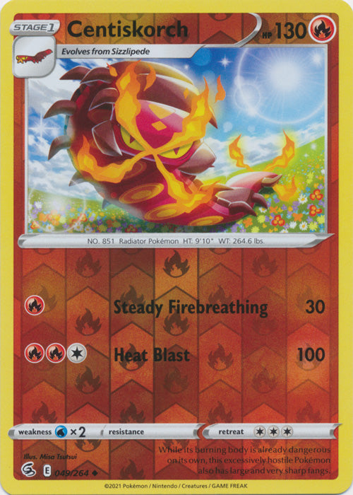 Centiskorch - 049/264 - Uncommon - Reverse Holo available at 401 Games Canada