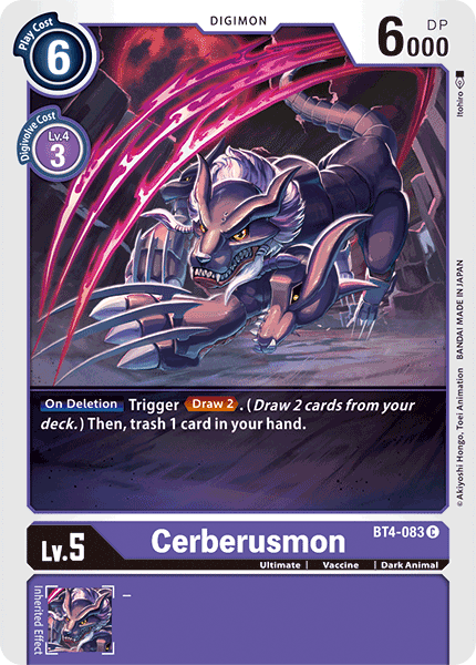 Cerberusmon - BT4-083 - Common available at 401 Games Canada