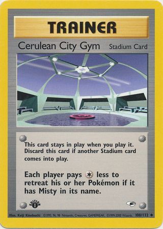 Cerulean City Gym - 108/132 - Uncommon - 1st Edition available at 401 Games Canada