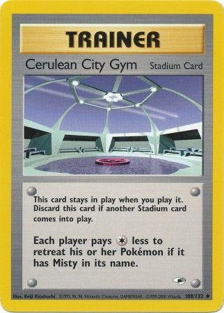 Cerulean City Gym - 108/132 - Uncommon - Unlimited available at 401 Games Canada