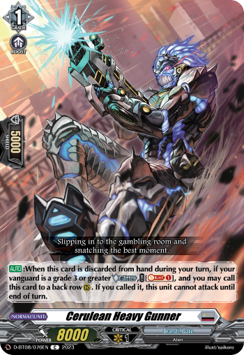 Cerulean Heavy Gunner - D-BT08/076 - Common available at 401 Games Canada