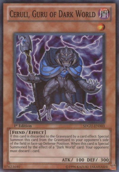 Ceruli, Guru of Dark World - SDGU-EN003 - Super Rare - 1st Edition available at 401 Games Canada