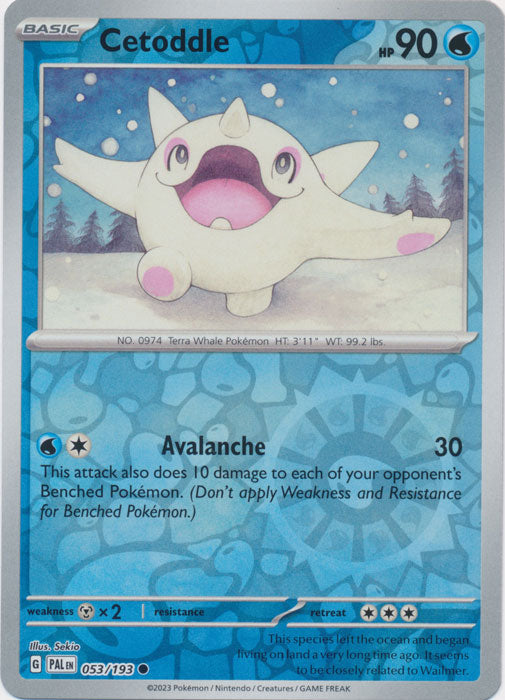 Cetoddle - 053/193 - Common - Reverse Holo available at 401 Games Canada