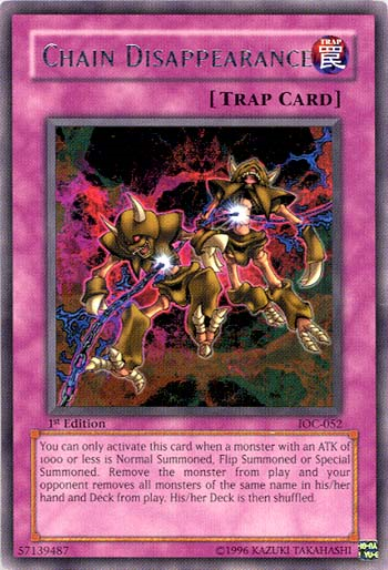 Chain Disappearance - IOC-052 - Rare - 1st Edition available at 401 Games Canada