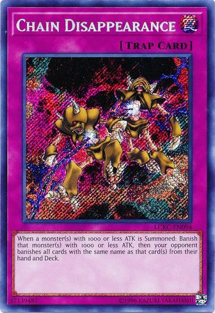 Chain Disappearance - LCKC-EN094 - Secret Rare - Unlimited available at 401 Games Canada