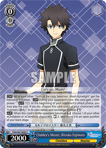 Chaldea's Master, Ritsuka Fujimaru (Common) available at 401 Games Canada