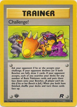 Challenge! - 74/82 - Uncommon - 1st Edition available at 401 Games Canada