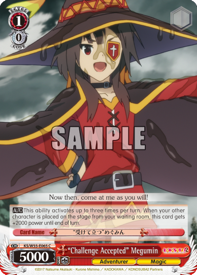 "Challenge Accepted" - Megumin - KS/W55-E065 - Common available at 401 Games Canada