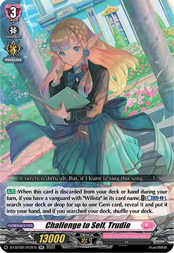 Challenge to Self, Trudie - D-LBT02/012 - Double Rare available at 401 Games Canada