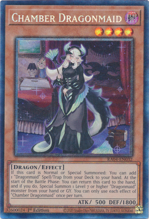 Chamber Dragonmaid (PCR) - RA04-EN032 - Prismatic Collector's Rare - 1st Edition