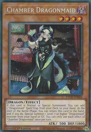 Chamber Dragonmaid - ETCO-EN026 - Secret Rare - 1st Edition available at 401 Games Canada