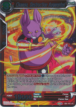 Champa, Destruction Augmented - DB1-007 - Uncommon (FOIL) available at 401 Games Canada