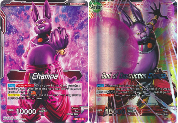 Champa // God of Destruction Champa - BT1-001 - Rare available at 401 Games Canada