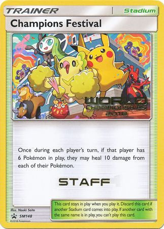 Champions Festival (Staff) - SM148 - Worlds '18 Promo available at 401 Games Canada