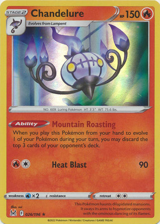 Chandelure - 026/196 - Holo Rare available at 401 Games Canada